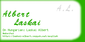 albert laskai business card